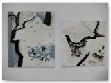 SCHNEEZYKLUS VI und IV 60x50 cm und 50x50 cm